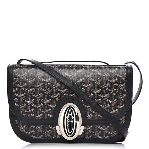 goyard shoulder bag black|Goyard shoulder bag men's.